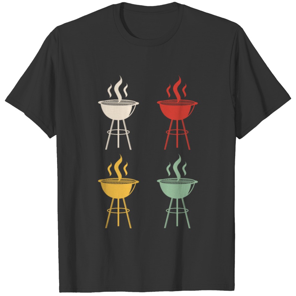 Grill Barbecue BBQ Grill Master Retro Gift T-shirt