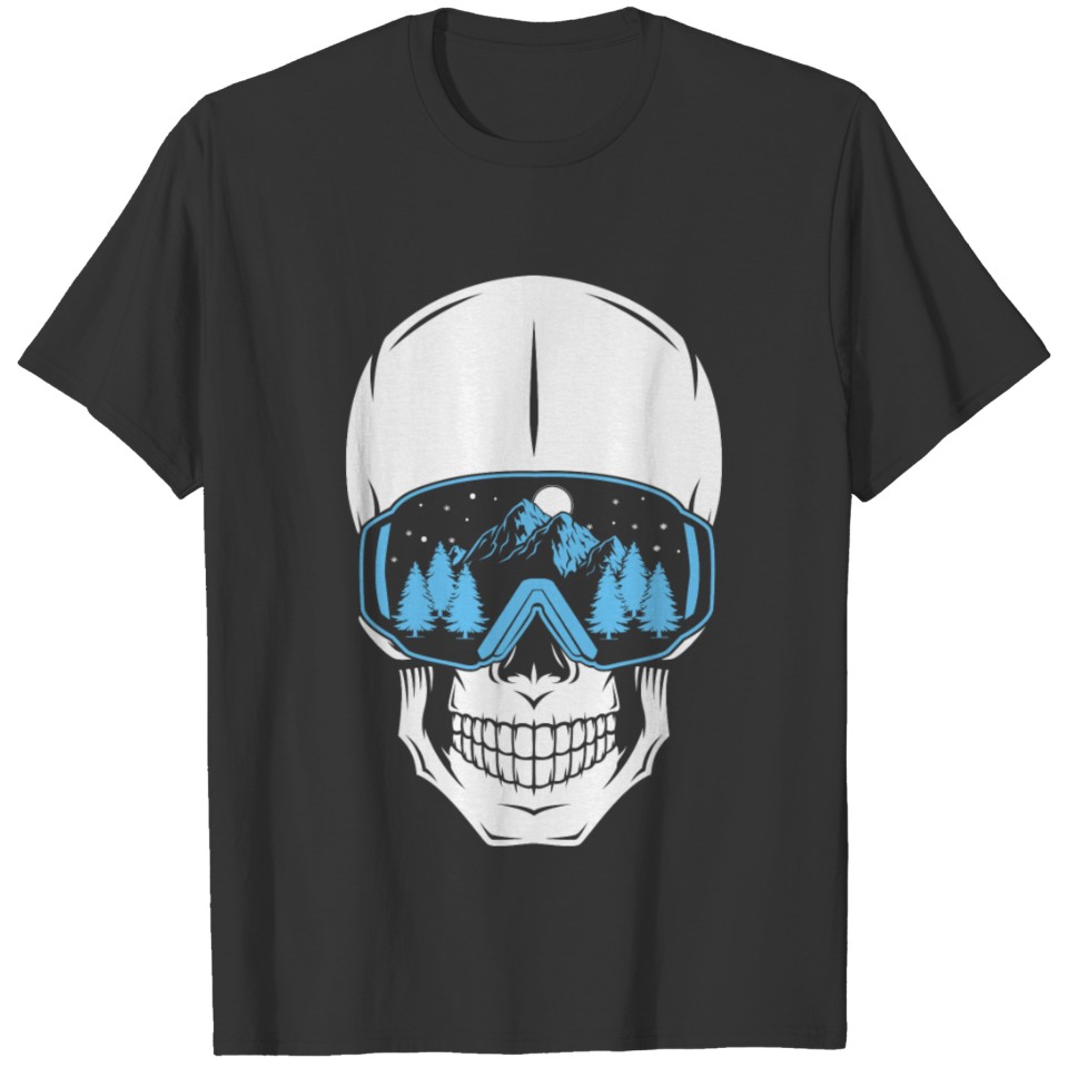 Vail Colorado Ski Snowboard Skeleton T-shirt