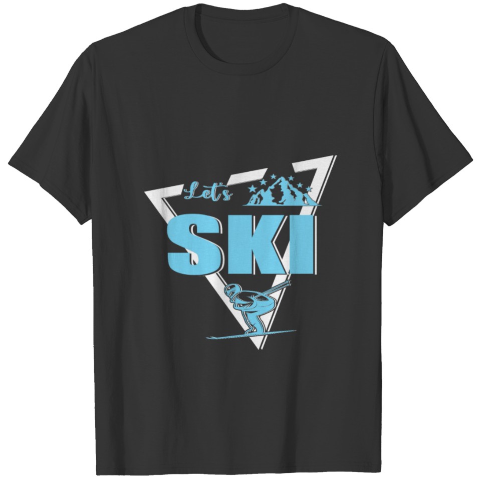 Retro Ski Vintage 80s 90s Let s Ski T-shirt