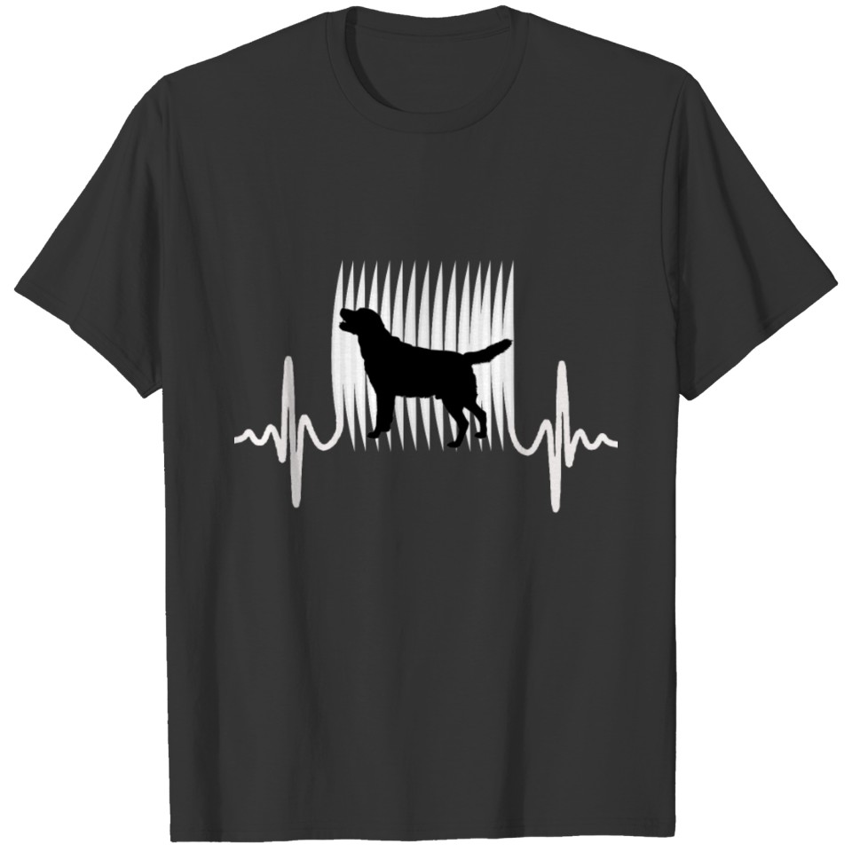 Labrador retriever heartbeat T-shirt
