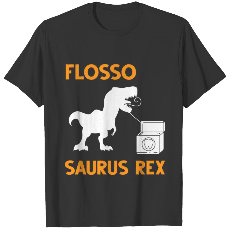 Funny Dinosaur Dental Hygienist Trex Dentist T-shirt