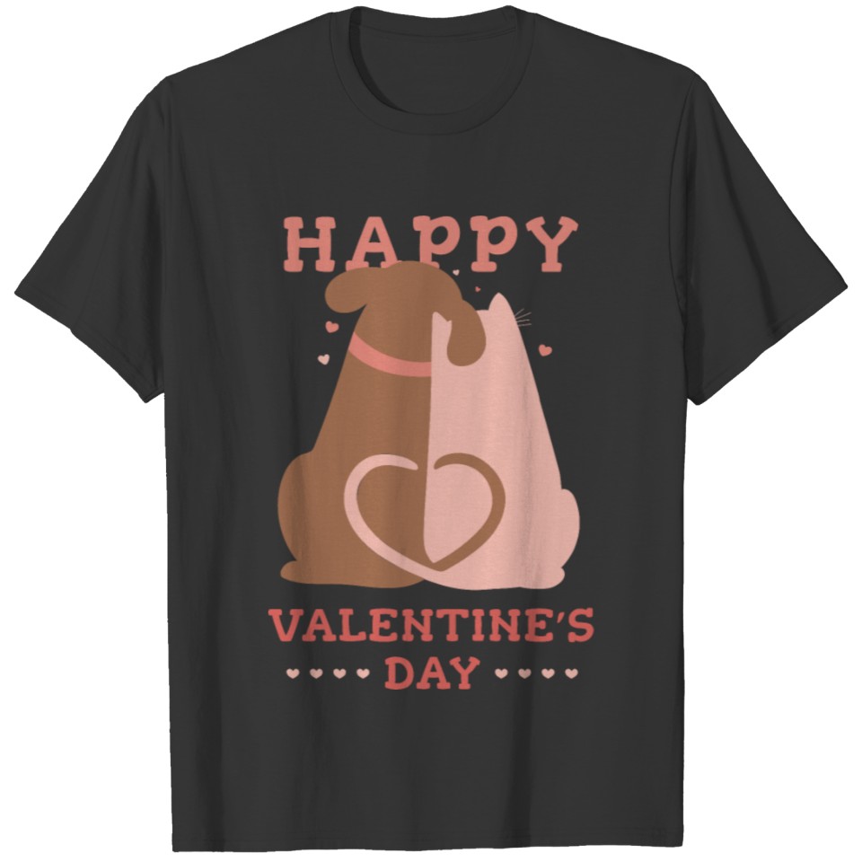 Happy Valentine's day pets T-shirt