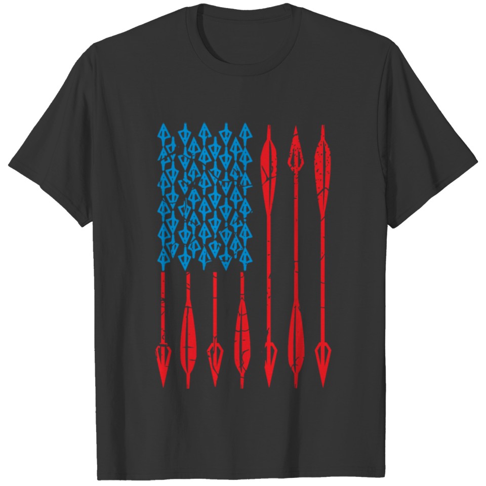 Archery American Flag Arrows Pullover Hoodie T-shirt