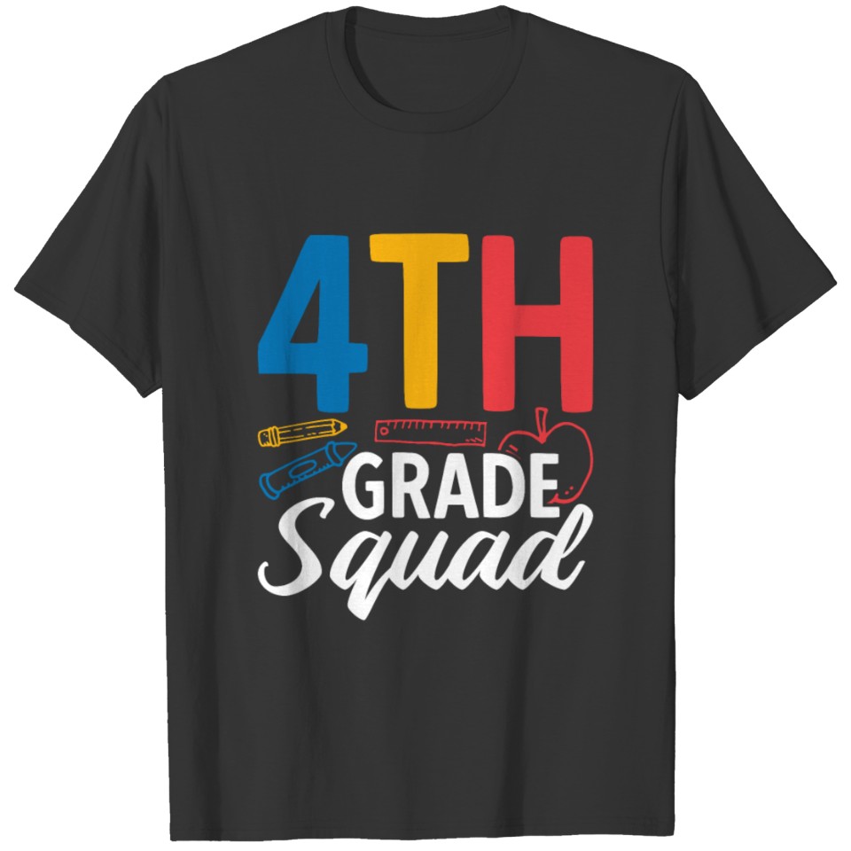 4th Grade Squad 100 Days Of School T-shirt