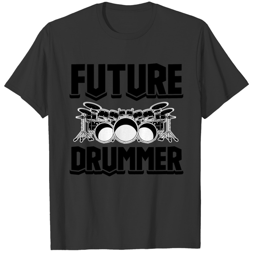Future Drummer Drumsticks Band Member Rock Metal D T-shirt