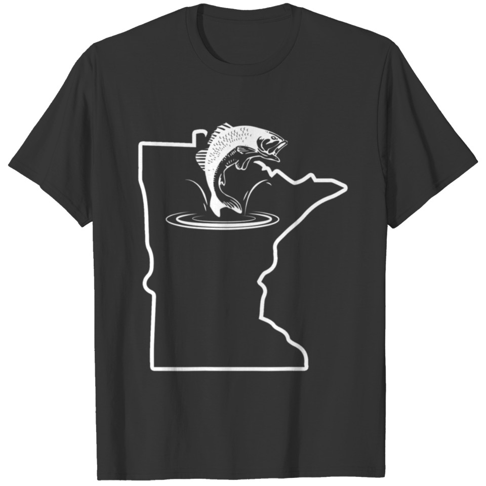 Black Bass Fishing Minnesota Bass Fishing Stuff T Shirts