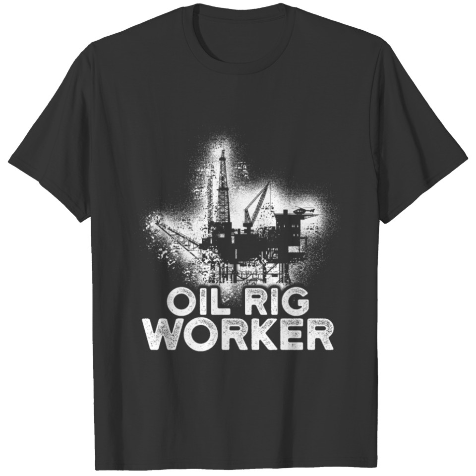 Oil Rig Worker Studies USA American Gas Oilfield T-shirt