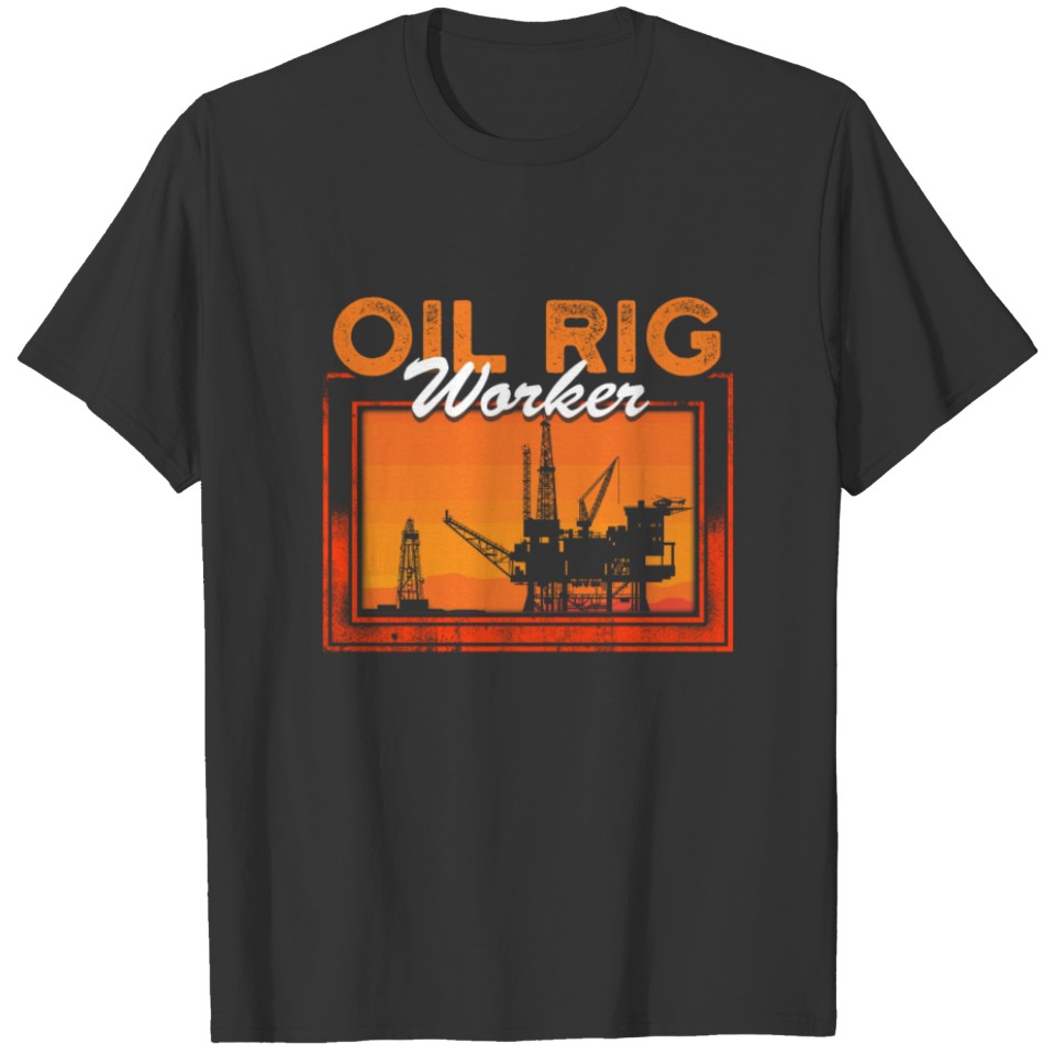 Oil Rig Worker Research USA American Gas Oilfield T-shirt