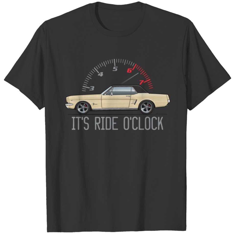 It s Ride O Clock Champagne Beige T-shirt