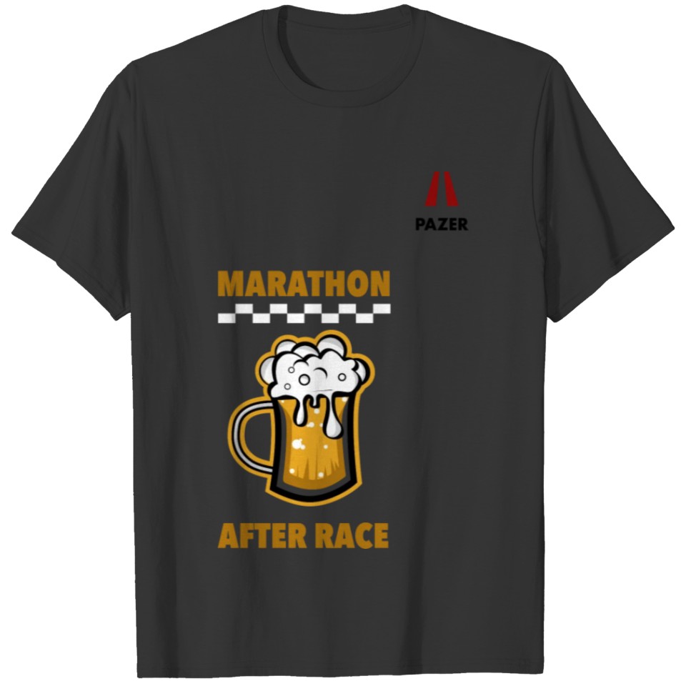 marathon design T-shirt