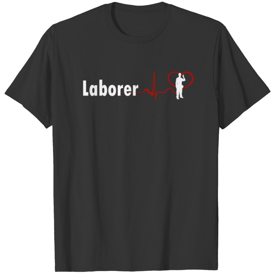 COOL LABORER HEARTBEAT DESIGN T-shirt