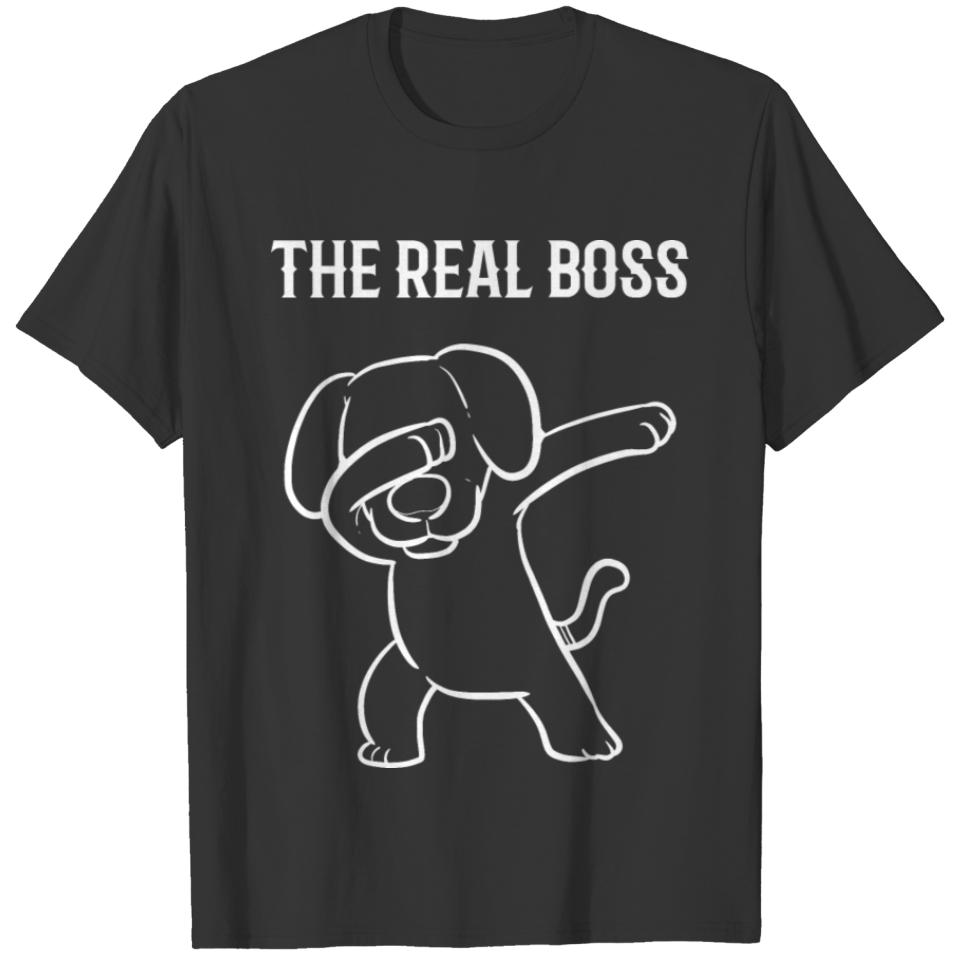 The real boss Dog Parent Gift T-shirt