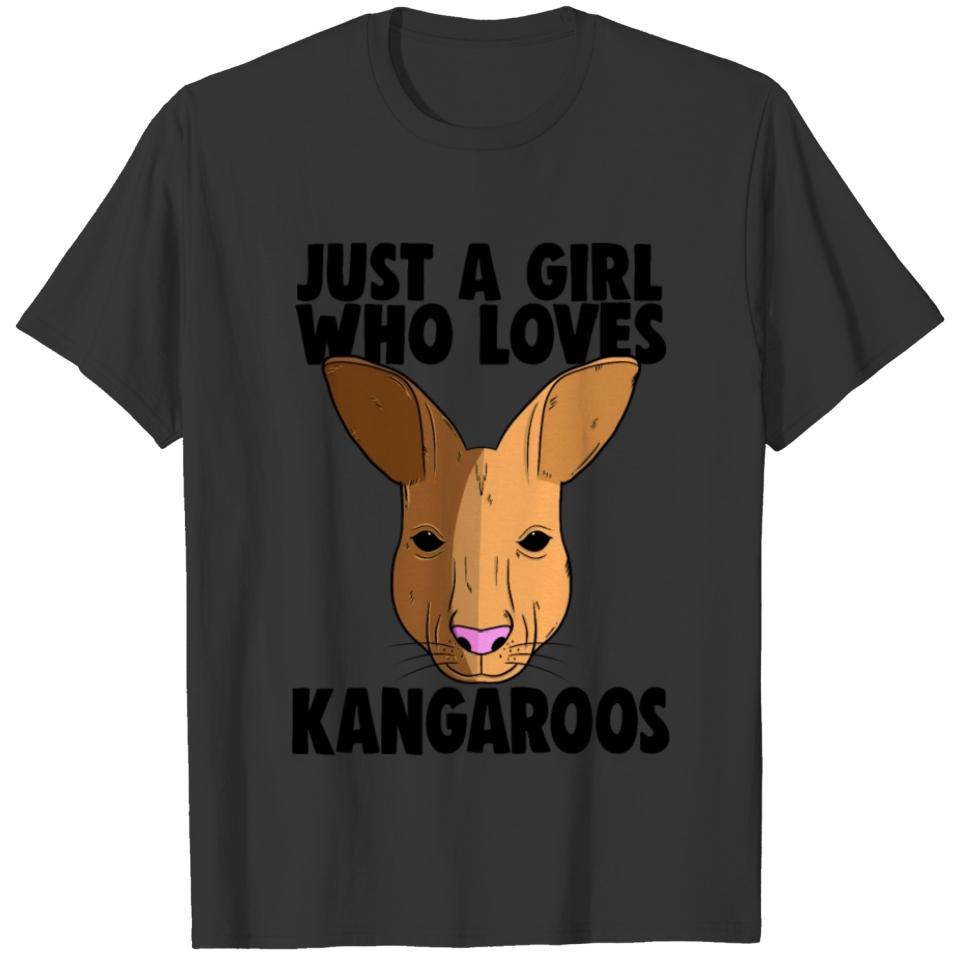 Just A Girl Who Loves Kangaroo T-shirt