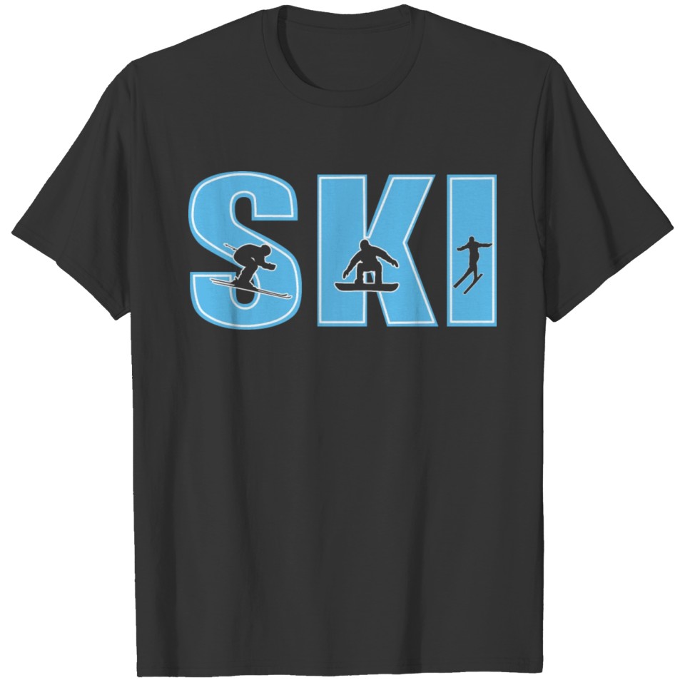 Funny Ski Jumping Winter Sports T-shirt