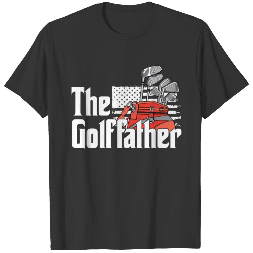 The Golffather Parody Mens Dad Fathers Day T-shirt