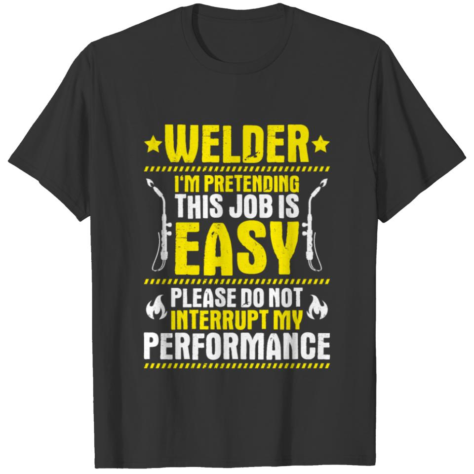 Welder Operator Welding Coded Welder T-shirt
