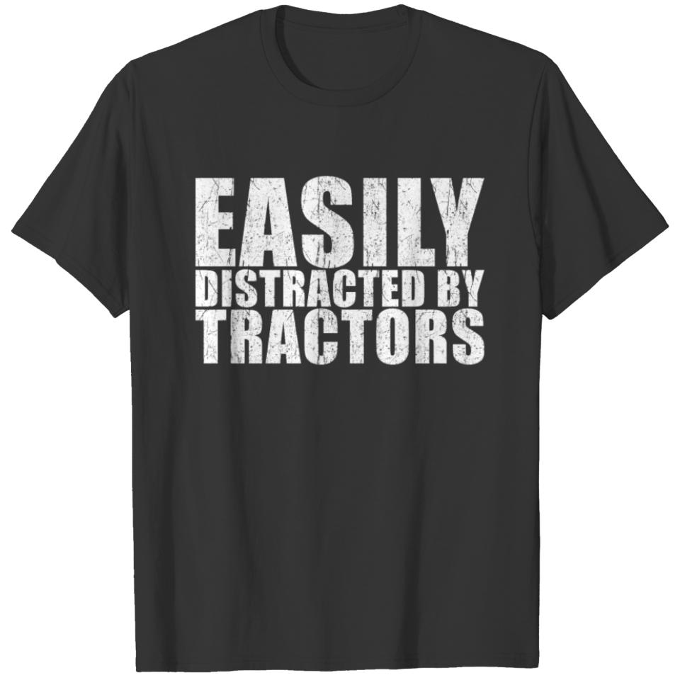 Easily Distracted by Tractors T-shirt