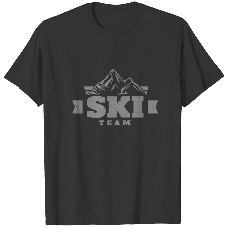 Cool Ski Vintage Team for Skiing Lovers Winter Spo T-shirt