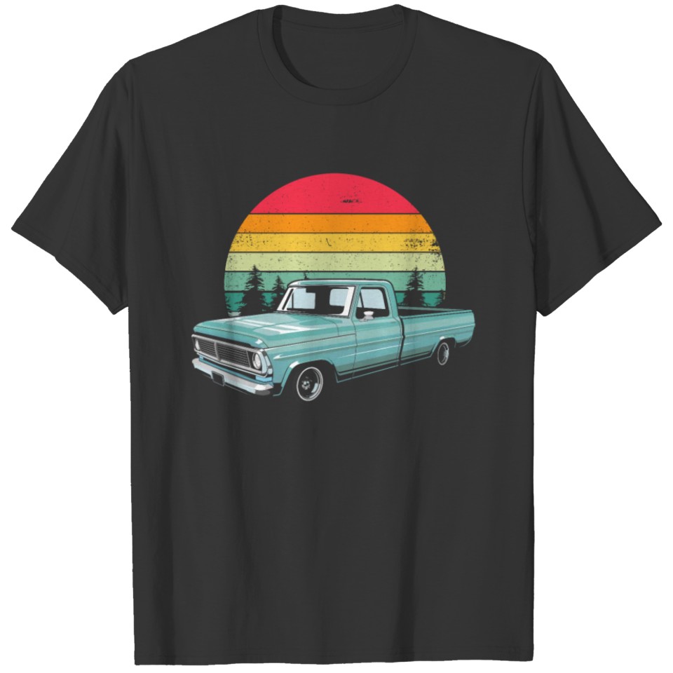 Humorous Vintage Driving Automobile Pickup Truck T-shirt