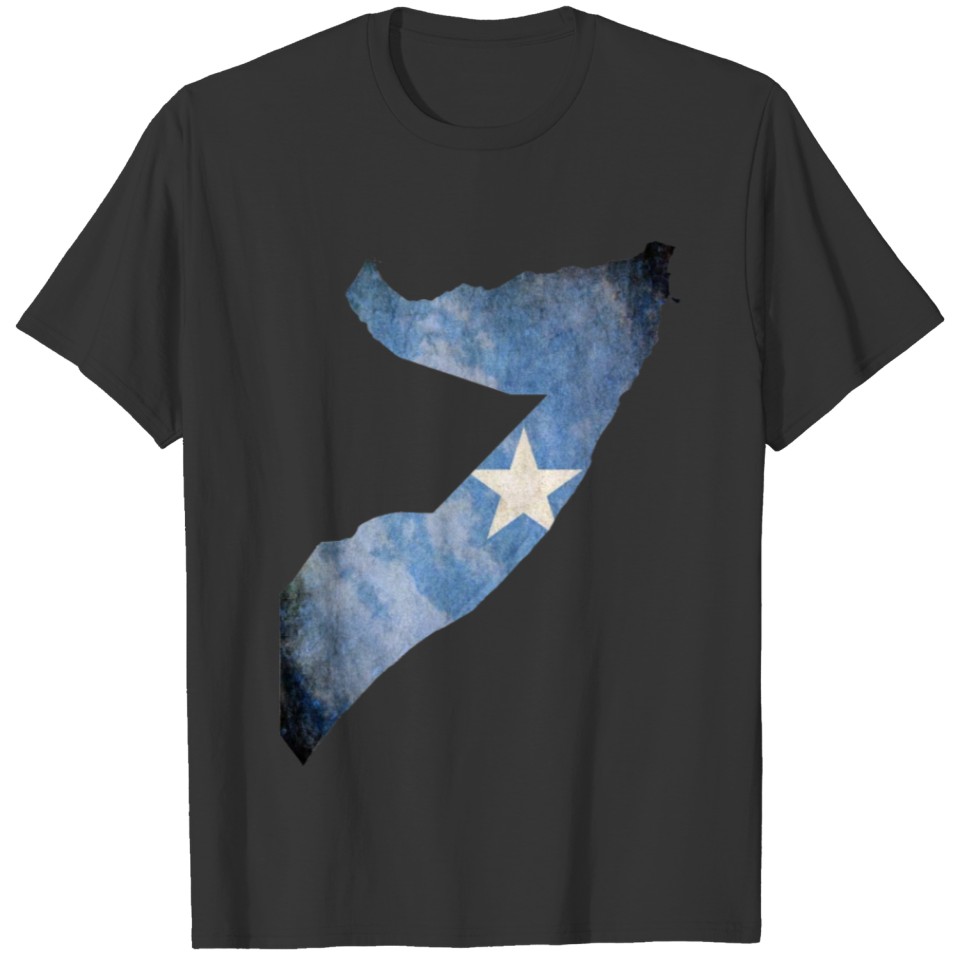 Somalia Flag Map T-shirt