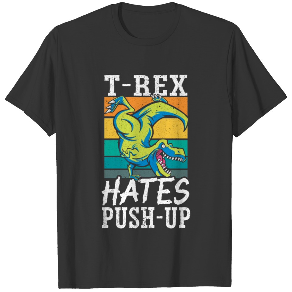 T-rex Exercise Tyrannosaurus rex Fitness Workout T-shirt