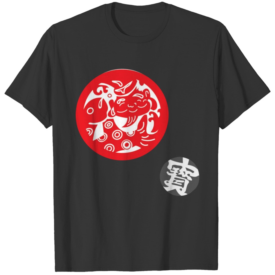 Red koi hanko T-shirt