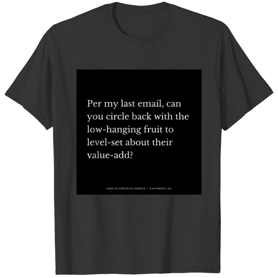 Business Buzzwords Sticker T-shirt