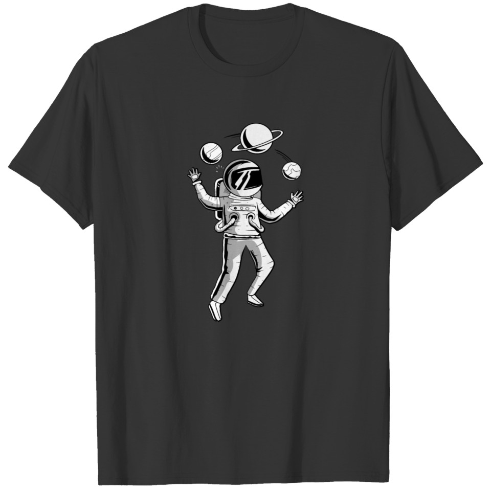 Planet Juggler Astronaut T-shirt