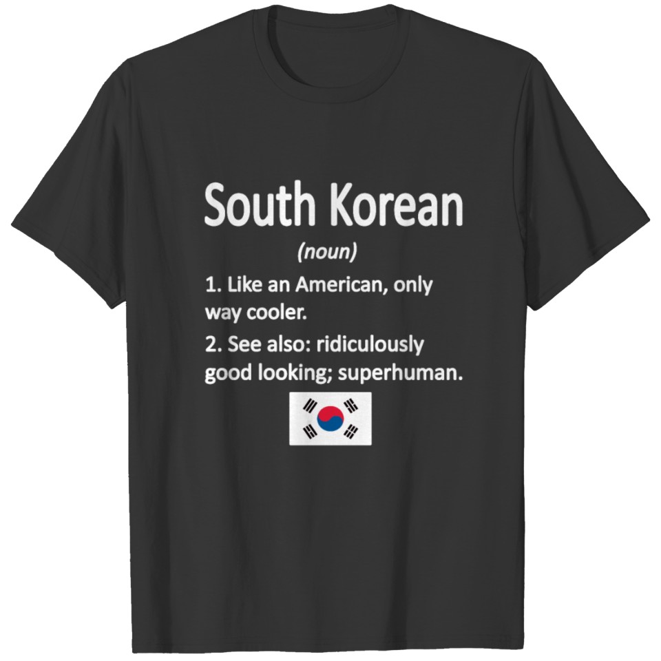 South Korean South Korea Flag South Korean Roots T-shirt