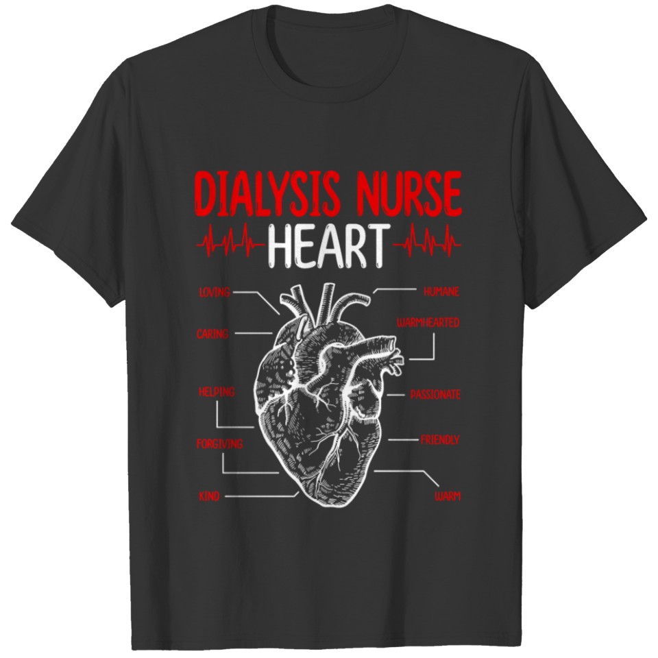 Dialysis Nurse Dialysis Nursing Badge Reel T-shirt