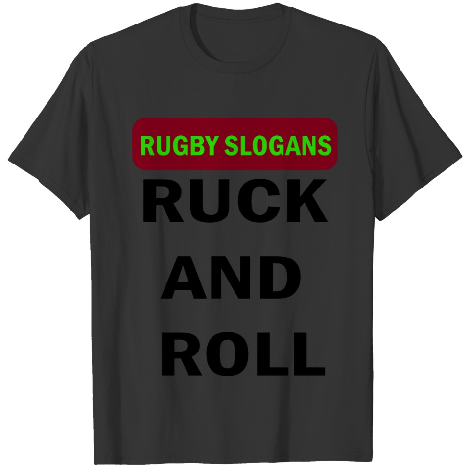 rock and roll rugby T-shirt