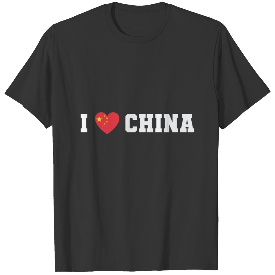 I Love China Flag T-shirt