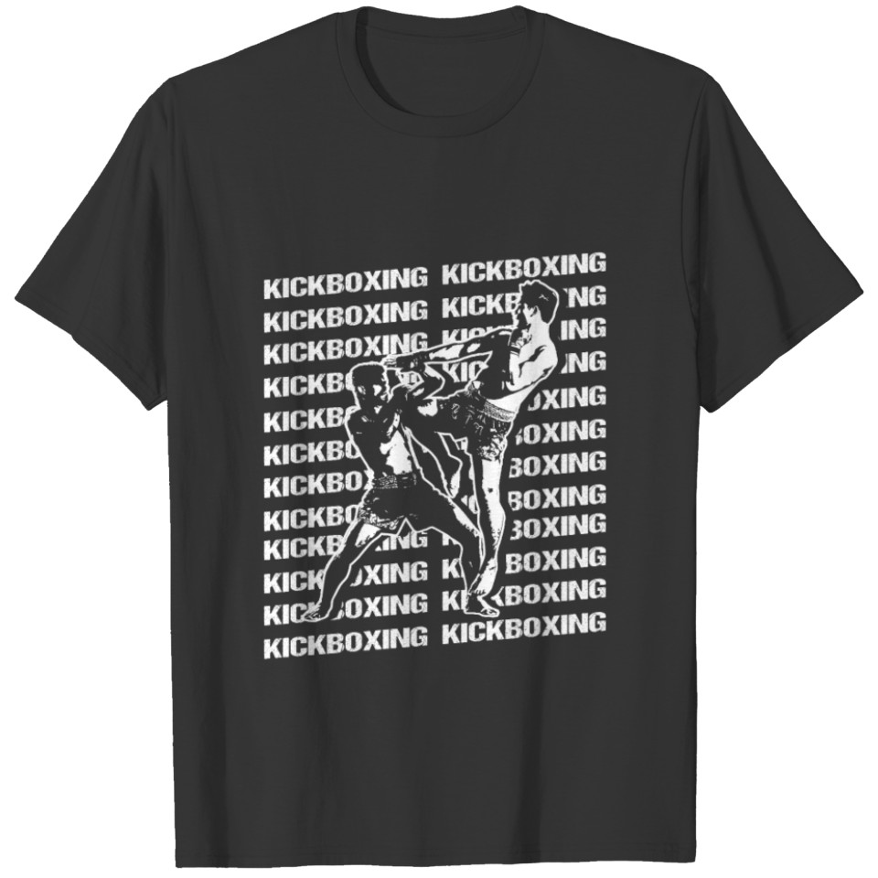 Kickboxing Practice Kick Boxing Workout print T-shirt