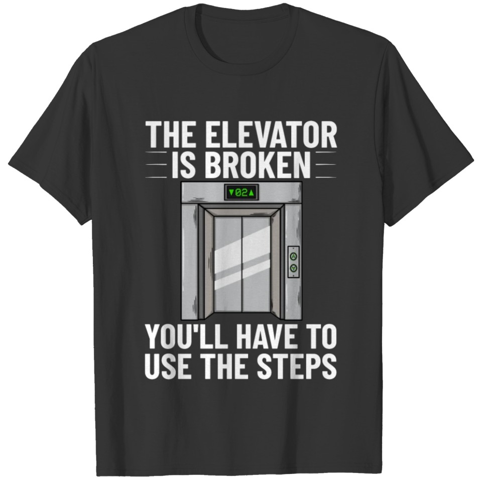 Elevator Buttons Mechanic Technician Door Lift T-shirt