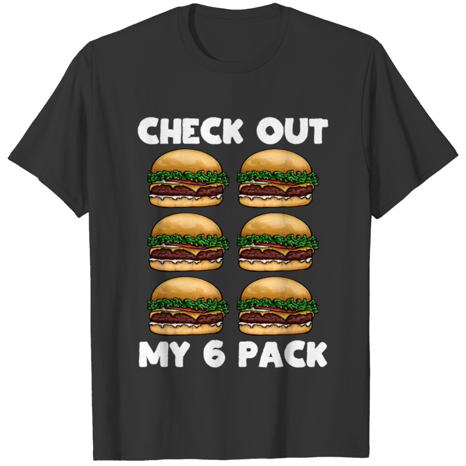 Hamburger 6 Pack T-shirt