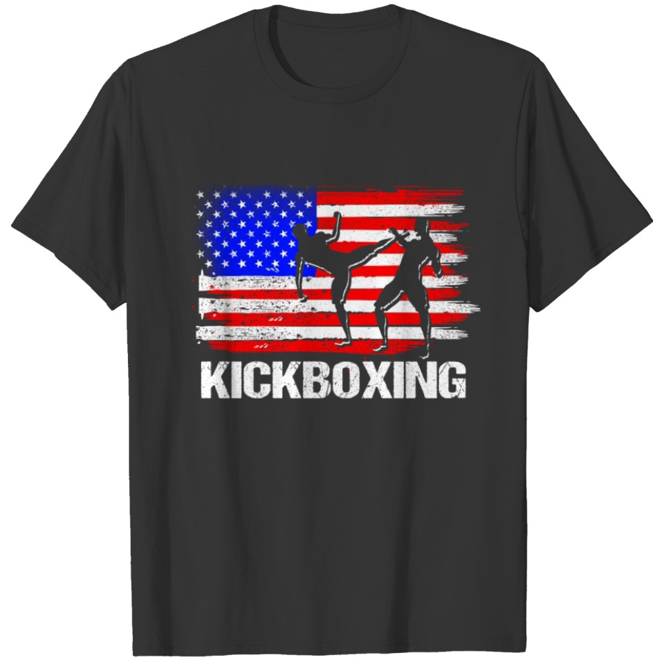 Kickboxing Love USA Kick Boxing Workout graphic T-shirt