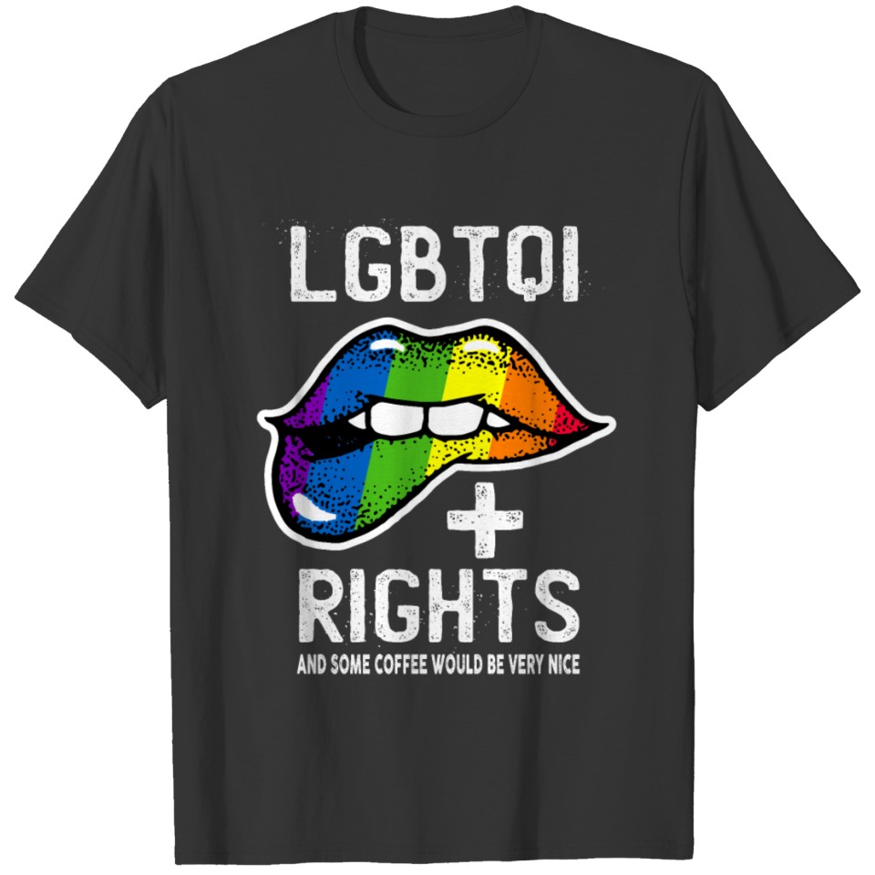 LGBTQI plus Rights lgbt flag gift lgbt t-shirt T-shirt