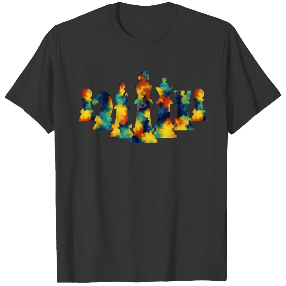 Chess Pieces Color Splash T-shirt