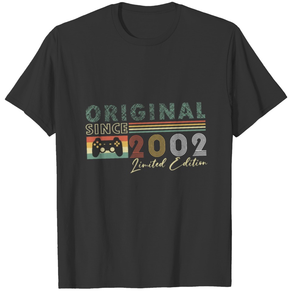2002 Vintage Gamer Saying - Gaming bday T-shirt