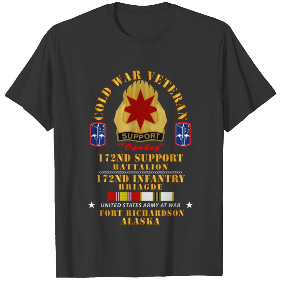 17nd Support Bn 172nd In Bde Ft Richardson AK T-shirt