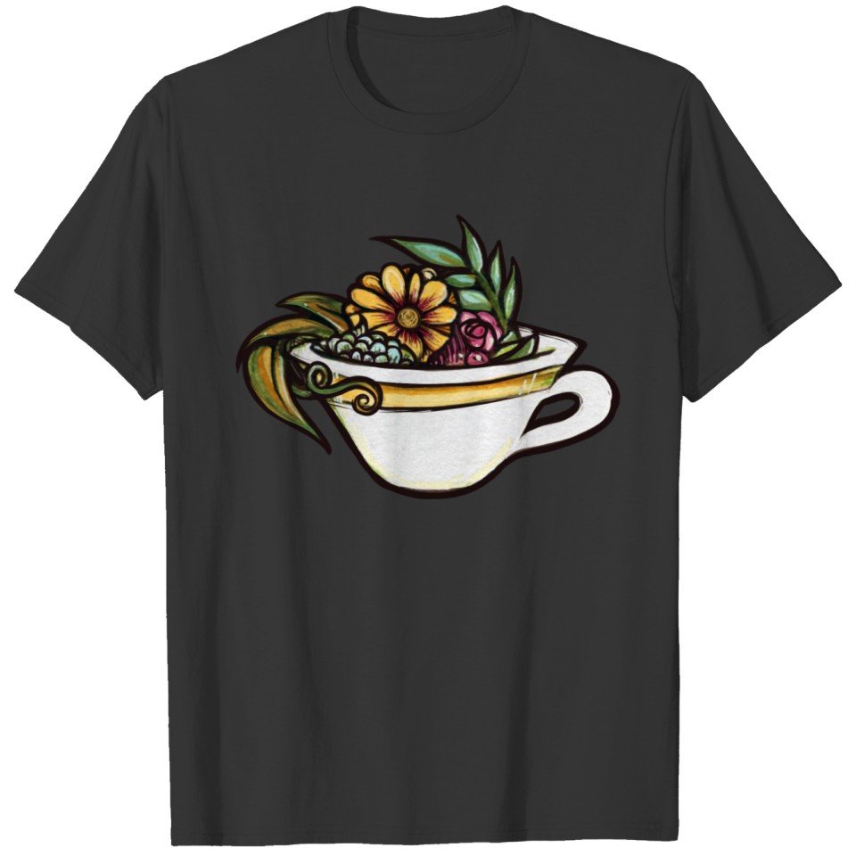 Flower Tea Time T-shirt