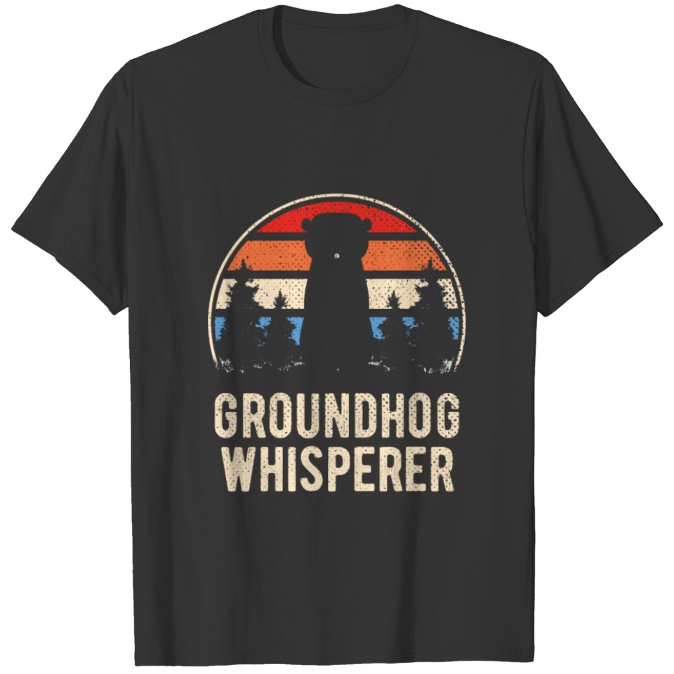 Groundhog Day 2022 Meteorology Funny Groundhog Whi T-shirt