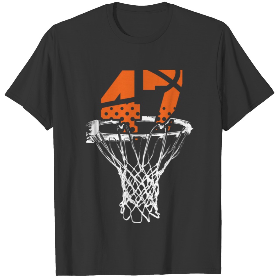47th Adults Birthday Basketball T-shirt