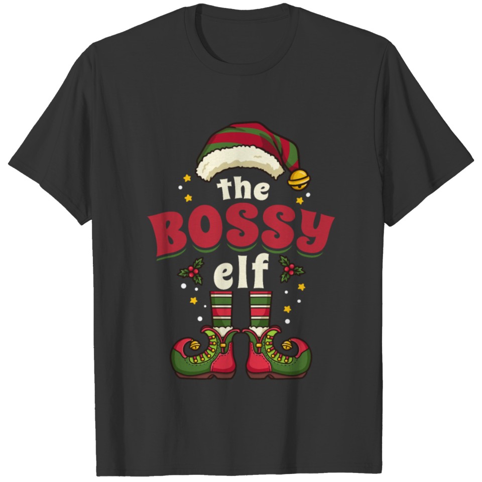 Bossy Elf Christmas T-shirt