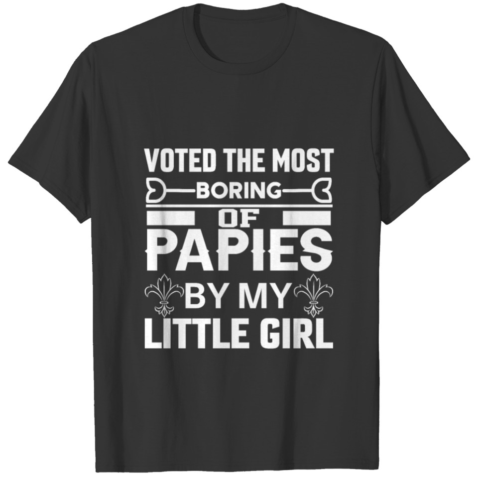 Black T Shirts men boring of papies father's day