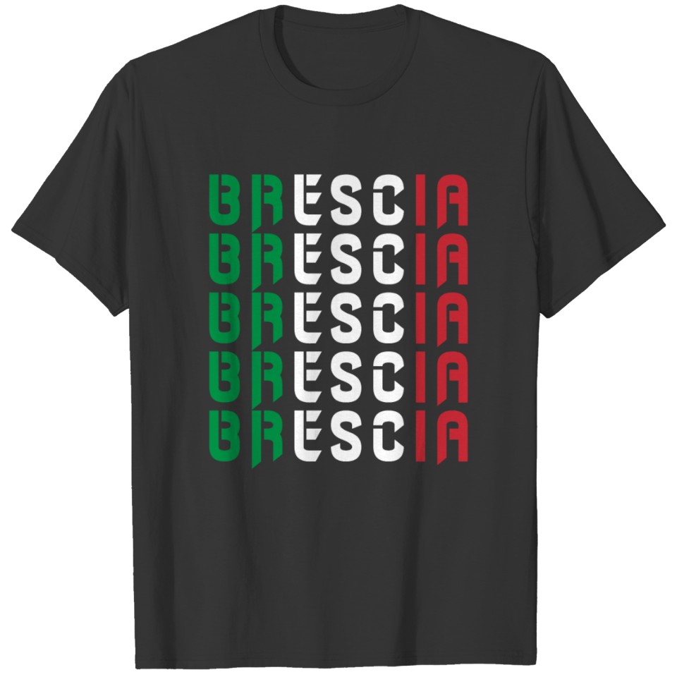 Brescia Italy flag design T-shirt