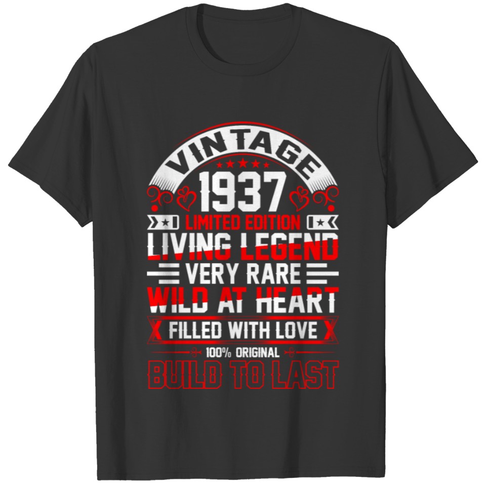 Vintage 1937 Limited Edition Tshirt T-shirt