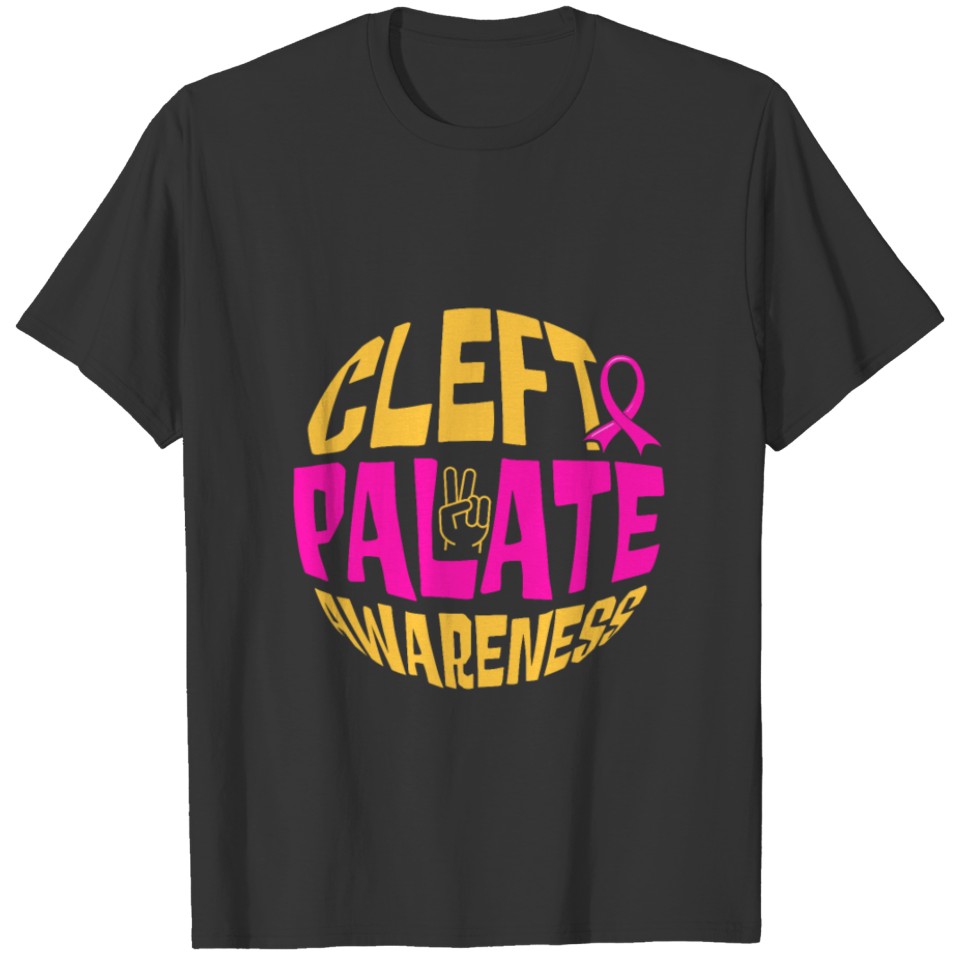 Cleft Palate Lip Causes Cleft Strong Awareness T-shirt