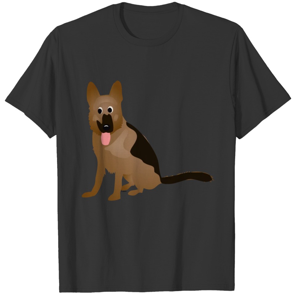 Thor Cartoon German Shepherd Dog 2 T-shirt