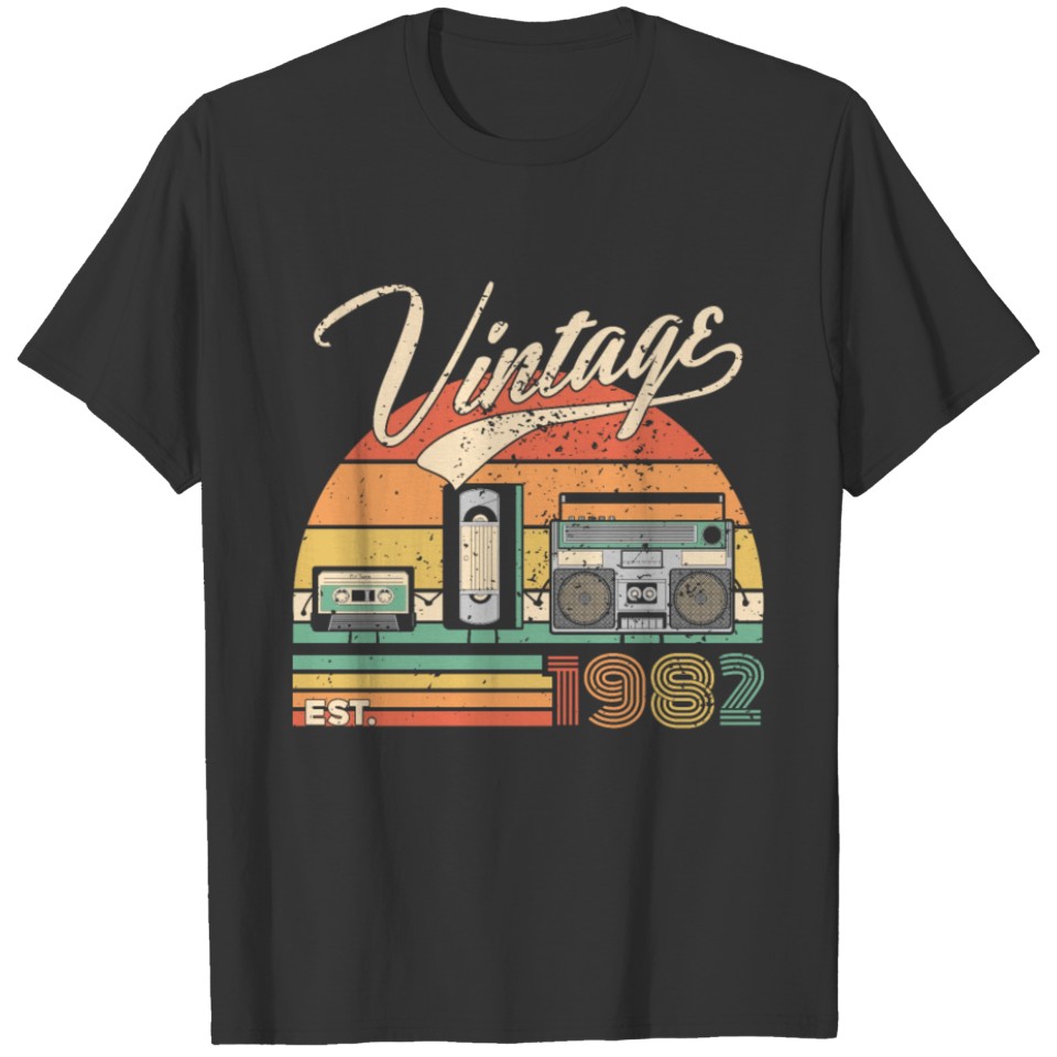 Vintage 1982 - 40 years old - 40th birthday gift T Shirts